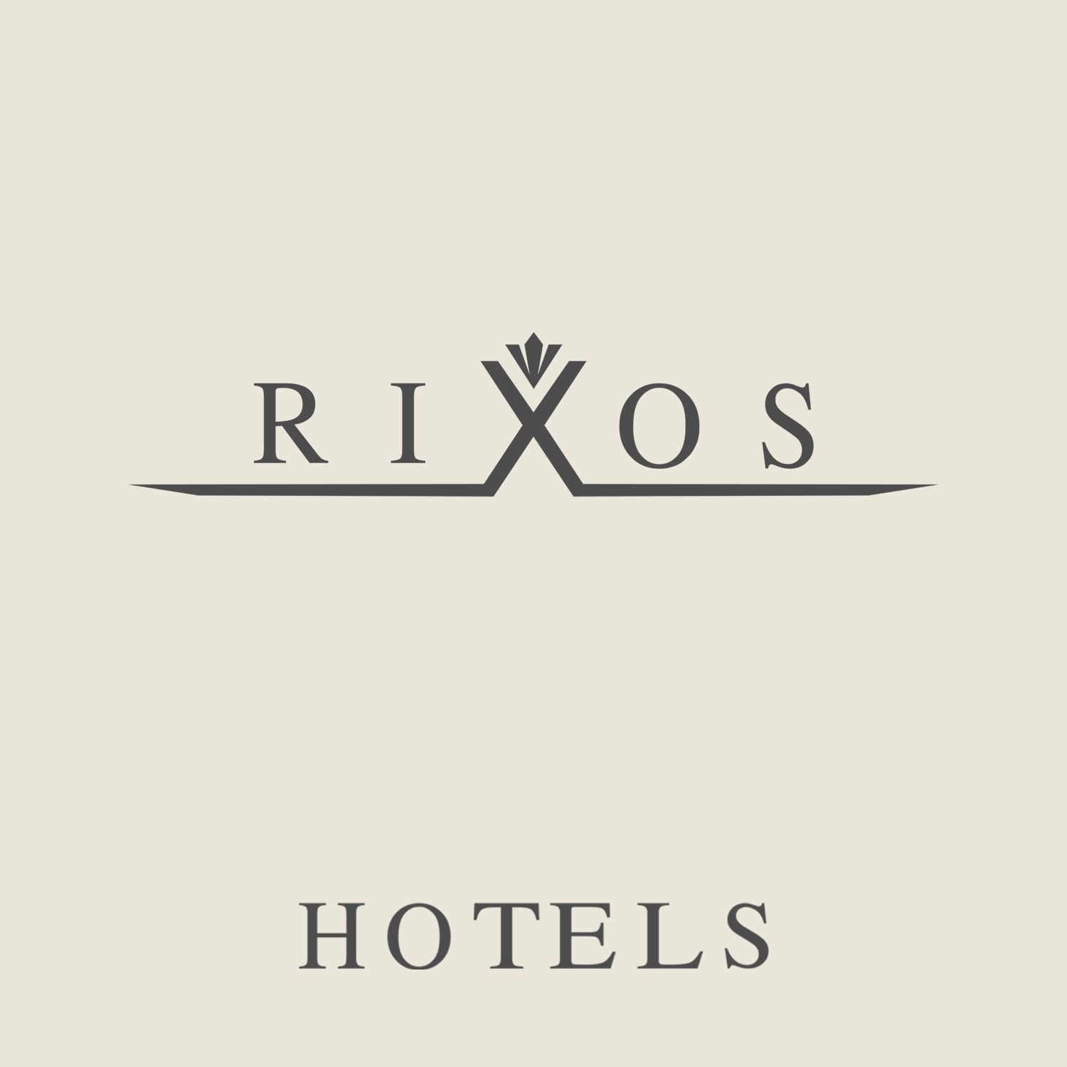 Rixos Hotels logo, simple 'Rixos' text – partner of Easy Staff