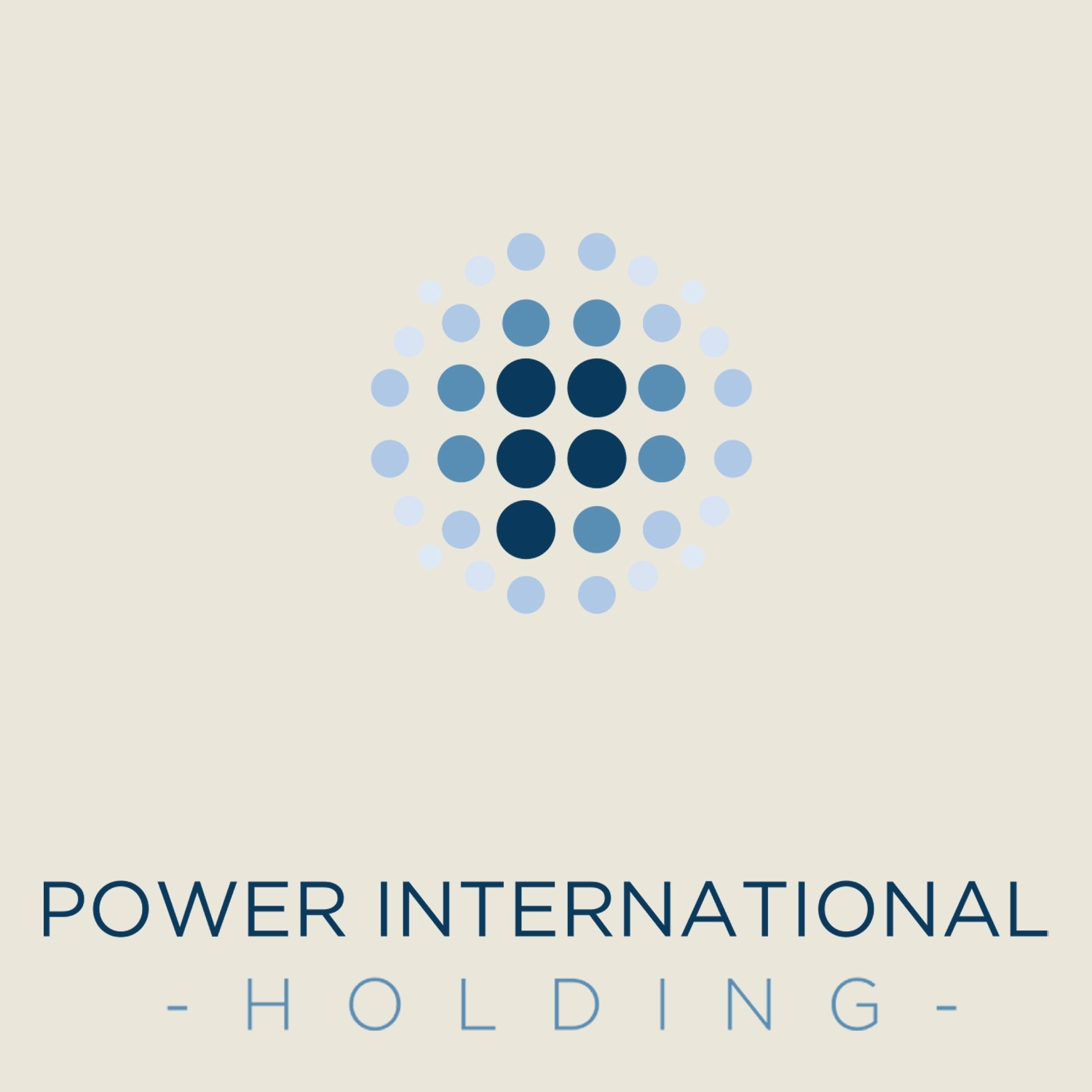 Power International Holding logo with blue dotted square – Easy Staff official